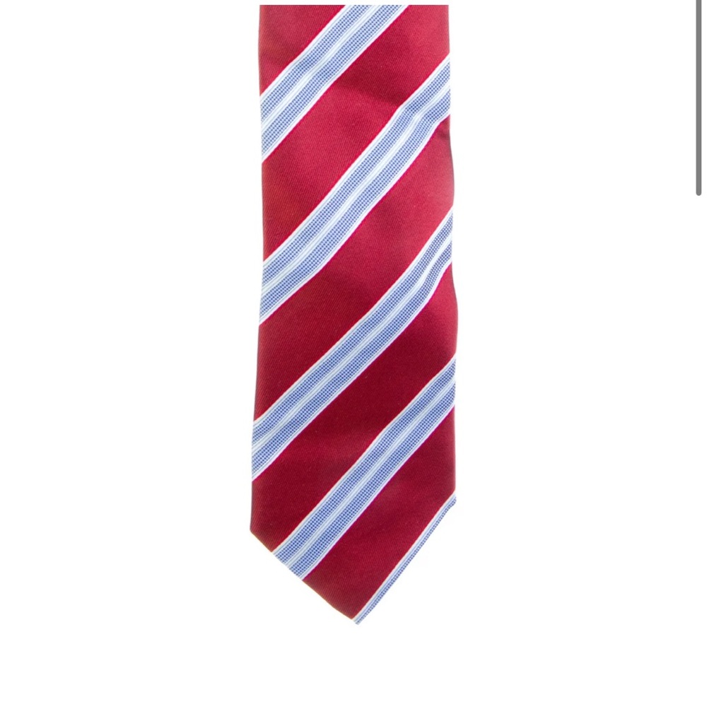 Zegna blue and red tie